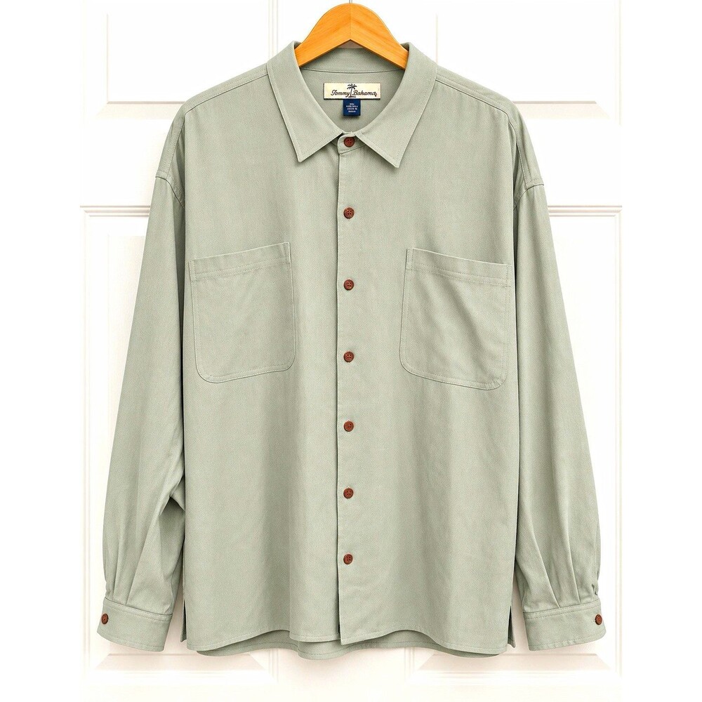 Tommy Bahama The Grand Canyon XXL 100% Silk Shirt Scottish Moss NWT Dad Core